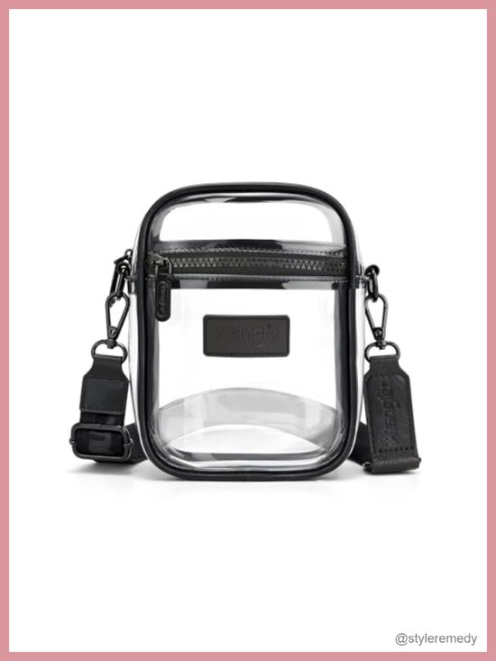 Handbags - Stadium Approved Clear Crossbody Purse with Adjustable Strap for Concerts